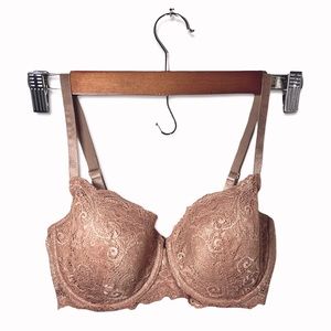 ThirdLove 24/7 Lace Balconette Bra Mauve Twilight Size